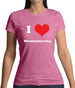 I Love Mountaineering Womens T-Shirt