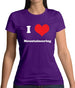 I Love Mountaineering Womens T-Shirt