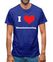 I Love Mountaineering Mens T-Shirt