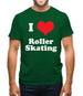 I Love Roller Skating Mens T-Shirt