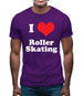 I Love Roller Skating Mens T-Shirt