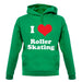 I Love Roller Skating unisex hoodie