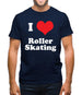 I Love Roller Skating Mens T-Shirt