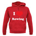 I Love Rowing unisex hoodie