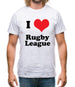 I Love Rugby League Mens T-Shirt