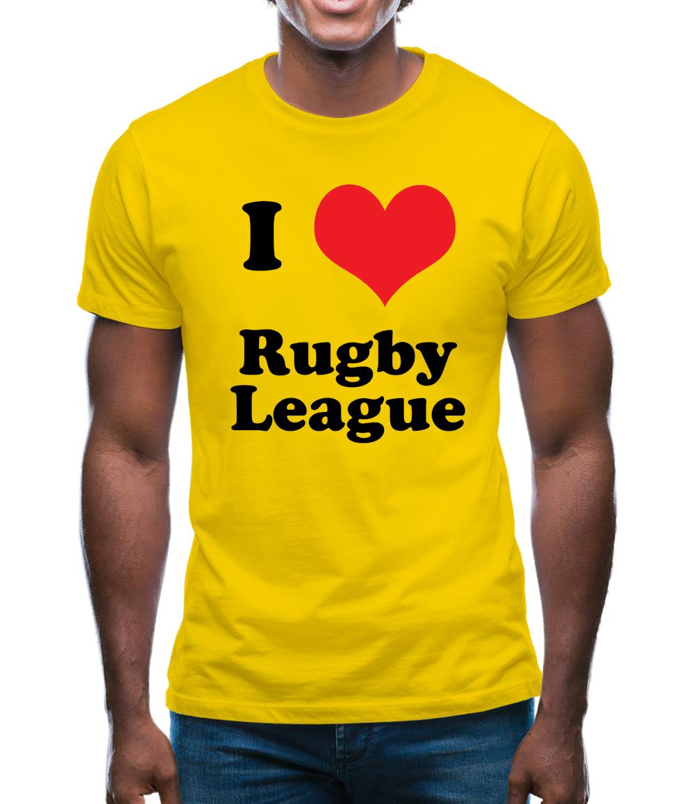 I Love Rugby League Mens T-Shirt