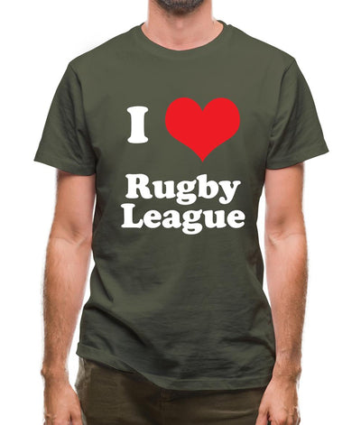 I Love Rugby League Mens T-Shirt