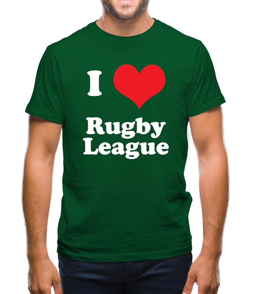 I Love Rugby League Mens T-Shirt