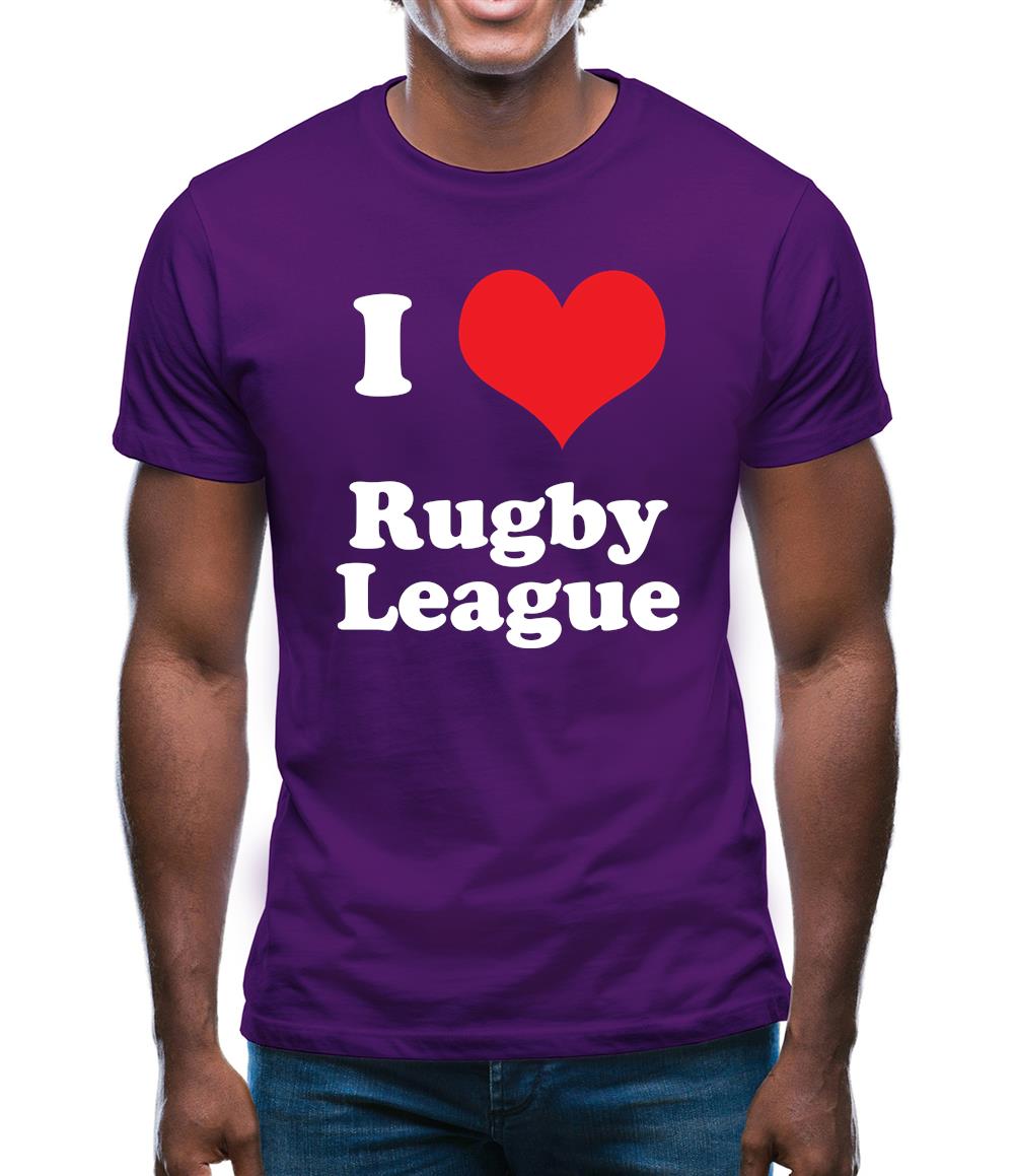 I Love Rugby League Mens T-Shirt