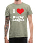 I Love Rugby League Mens T-Shirt