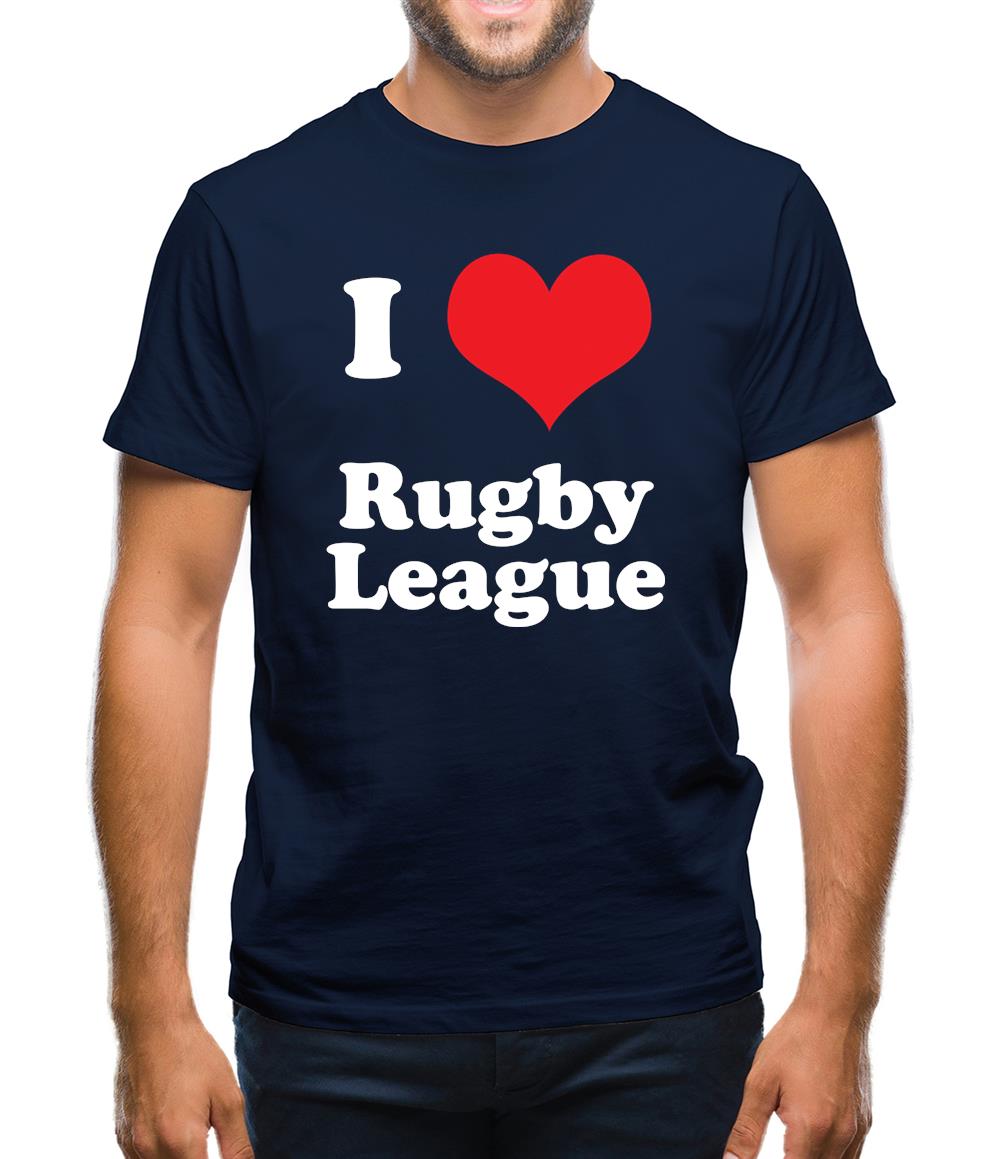 I Love Rugby League Mens T-Shirt