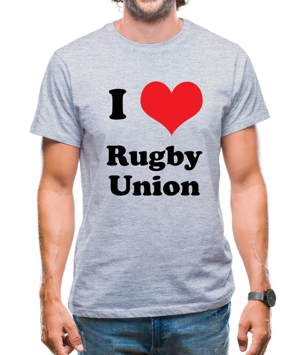 I Love Rugby Union Mens T-Shirt