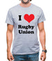 I Love Rugby Union Mens T-Shirt