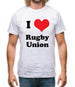 I Love Rugby Union Mens T-Shirt