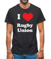 I Love Rugby Union Mens T-Shirt