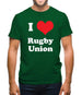 I Love Rugby Union Mens T-Shirt