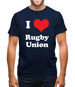 I Love Rugby Union Mens T-Shirt