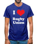 I Love Rugby Union Mens T-Shirt
