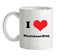 I Love Skateboarding Ceramic Mug