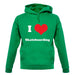 I Love Skateboarding unisex hoodie