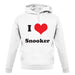 I Love Snooker unisex hoodie