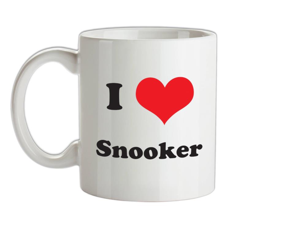 I Love Snooker Ceramic Mug