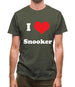 I Love Snooker Mens T-Shirt