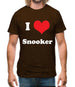 I Love Snooker Mens T-Shirt