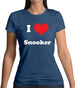 I Love Snooker Womens T-Shirt