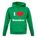 I Love Snooker unisex hoodie