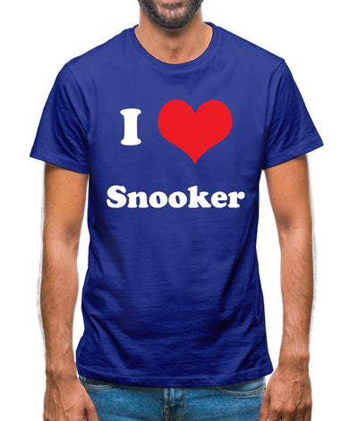 I Love Snooker Mens T-Shirt