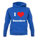 I Love Snooker unisex hoodie