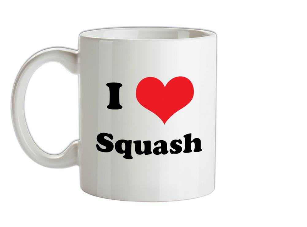 I Love Squash Ceramic Mug