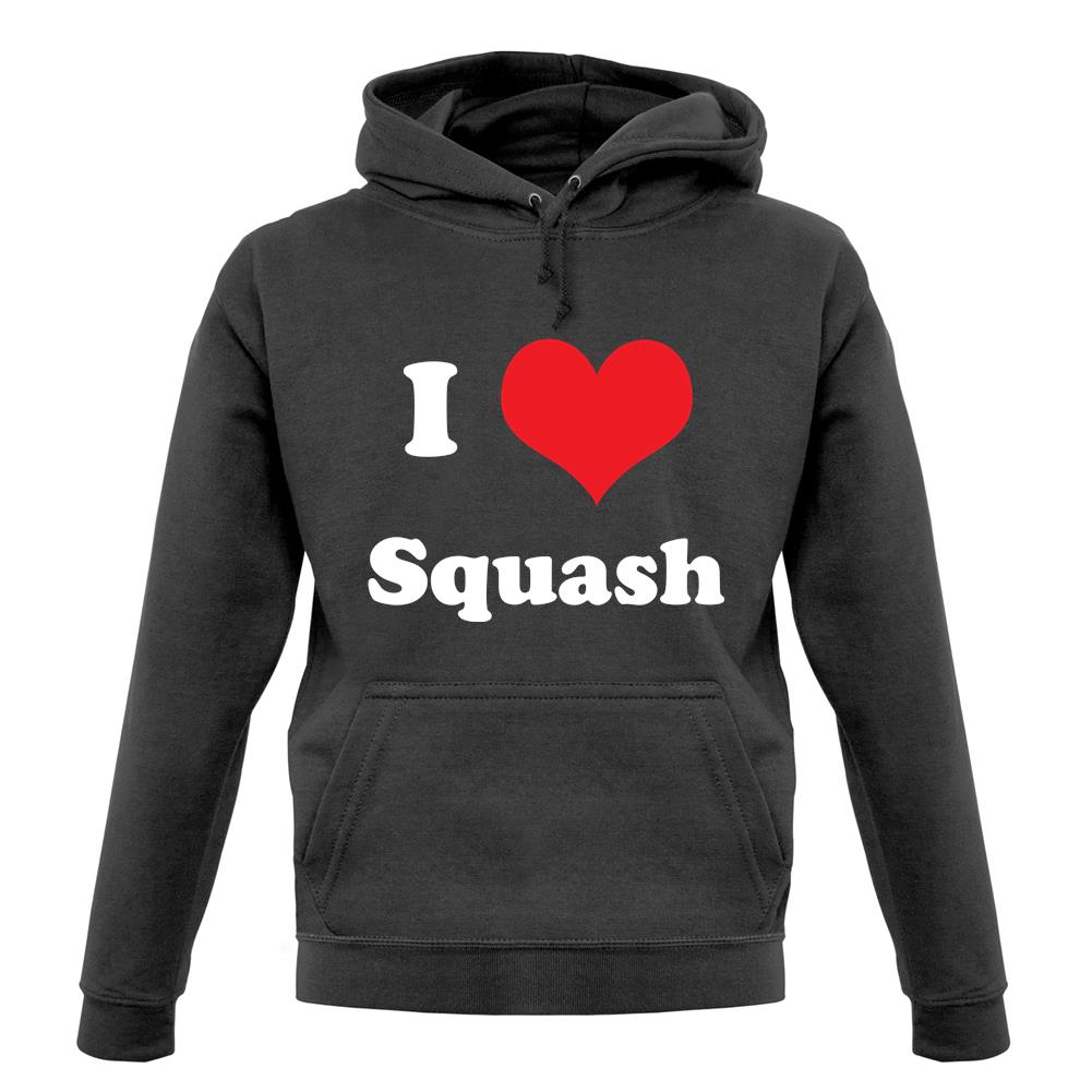 I Love Squash unisex hoodie