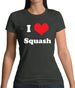 I Love Squash Womens T-Shirt