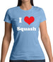 I Love Squash Womens T-Shirt