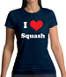 I Love Squash Womens T-Shirt