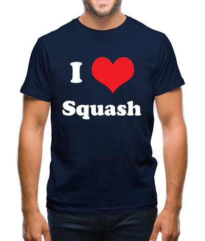 I Love Squash Mens T-Shirt