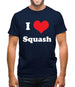 I Love Squash Mens T-Shirt