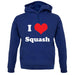 I Love Squash unisex hoodie