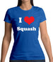 I Love Squash Womens T-Shirt