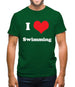 I Love Swimming Mens T-Shirt