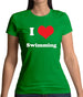 I Love Swimming Womens T-Shirt