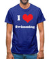 I Love Swimming Mens T-Shirt