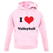 I Love Volleyball unisex hoodie