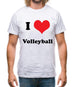 I Love Volleyball Mens T-Shirt