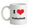 I Love Volleyball Ceramic Mug