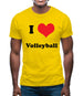 I Love Volleyball Mens T-Shirt