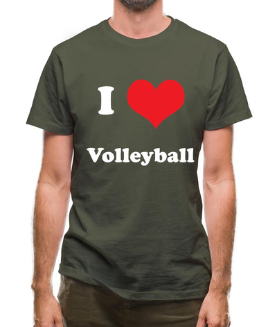 I Love Volleyball Mens T-Shirt
