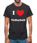 I Love Volleyball Mens T-Shirt